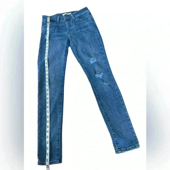 Levi's Women's 711 Skinny Jeans, W26-L30, Blue (Ripped jeans) - Picture 6 of 9